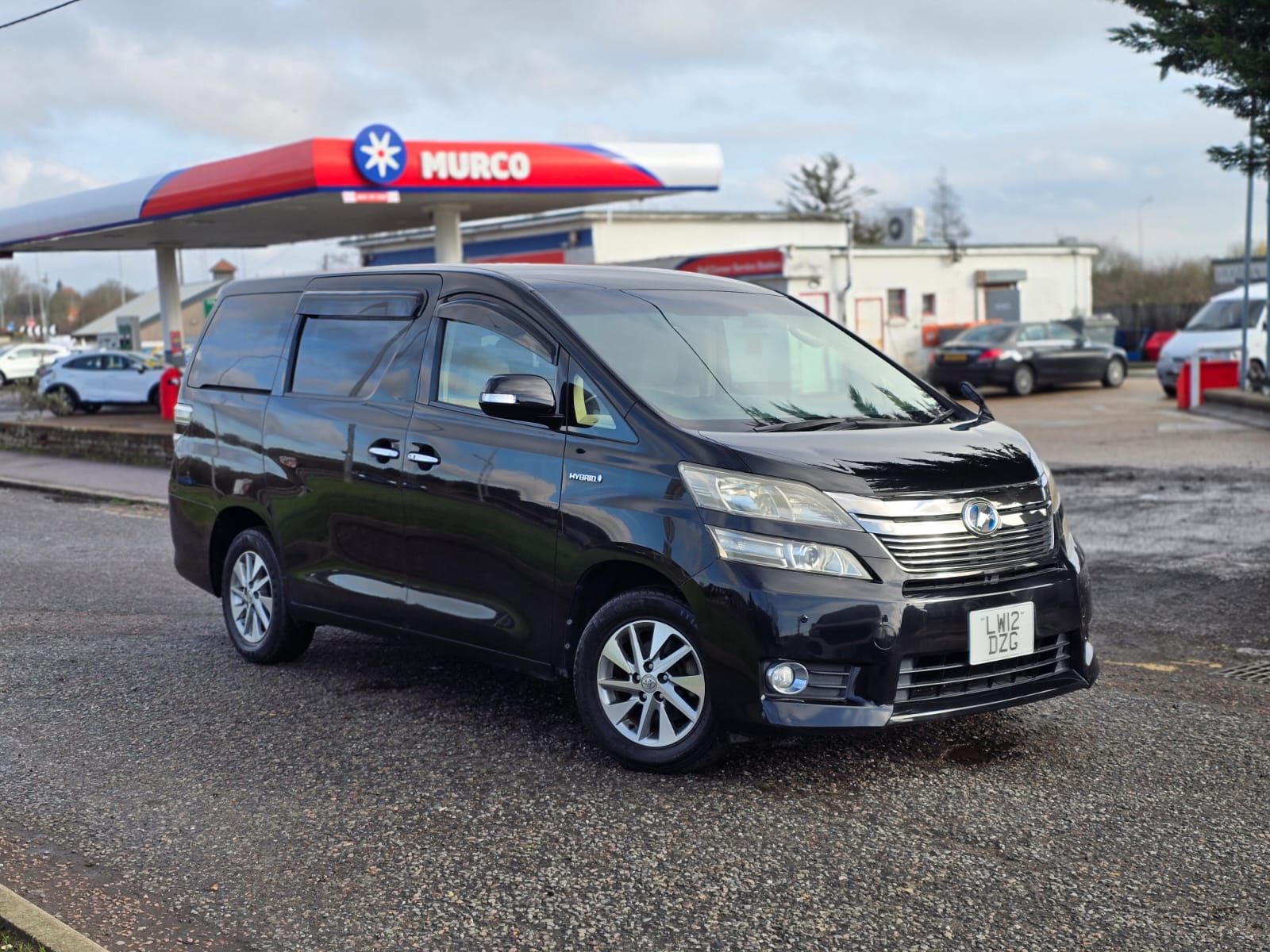 TOYOTA VELFFIRE BLACK 2.4 PETROL/HYBRID 2012(12) ULEZ FREE, 7 SEATS